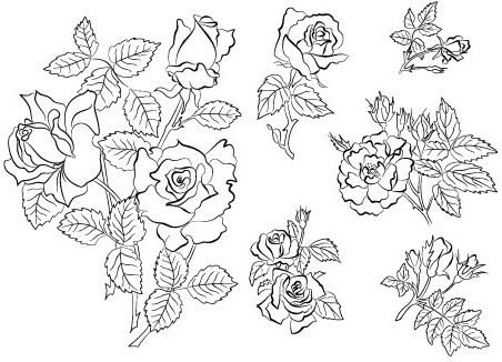 Coreldraw flower design free vector download