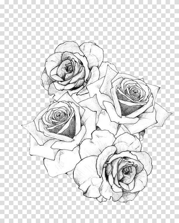 Tattoo artist Rose Flash, Tattoo, white rose illustrations