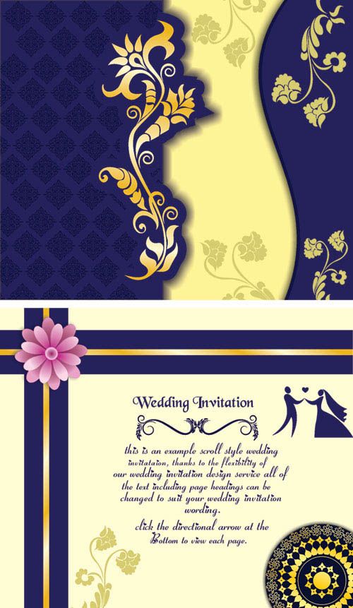 Coreldraw wedding card.