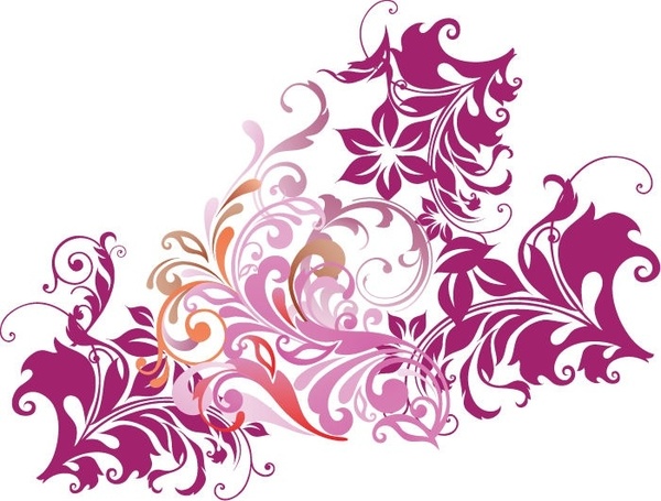 Floral Element Vector Art Free vector in Encapsulated