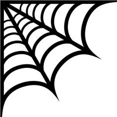 Corner spider web template