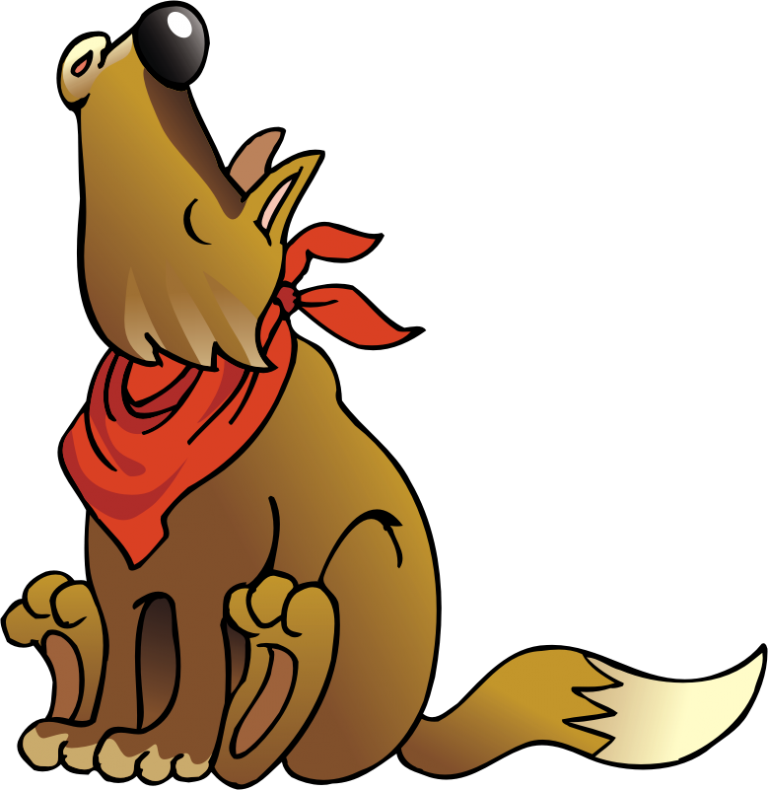 Coyote clipart animated.
