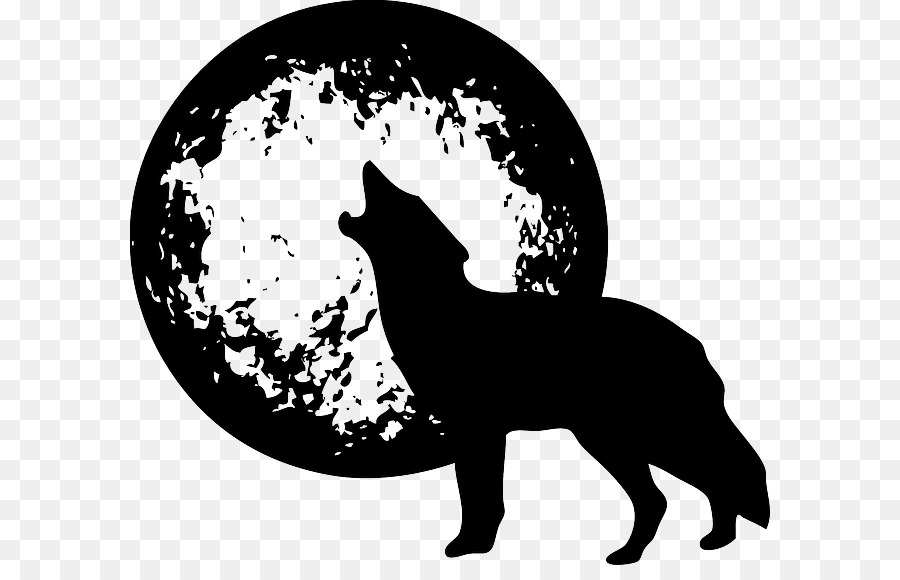 clipart coyote circle howl head