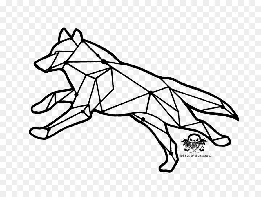Fox drawing clipart.