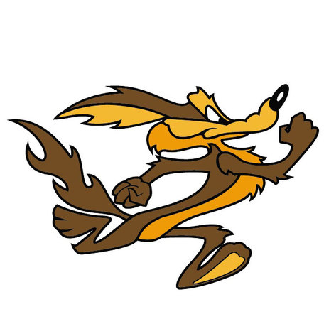 Coyote clipart mascot.
