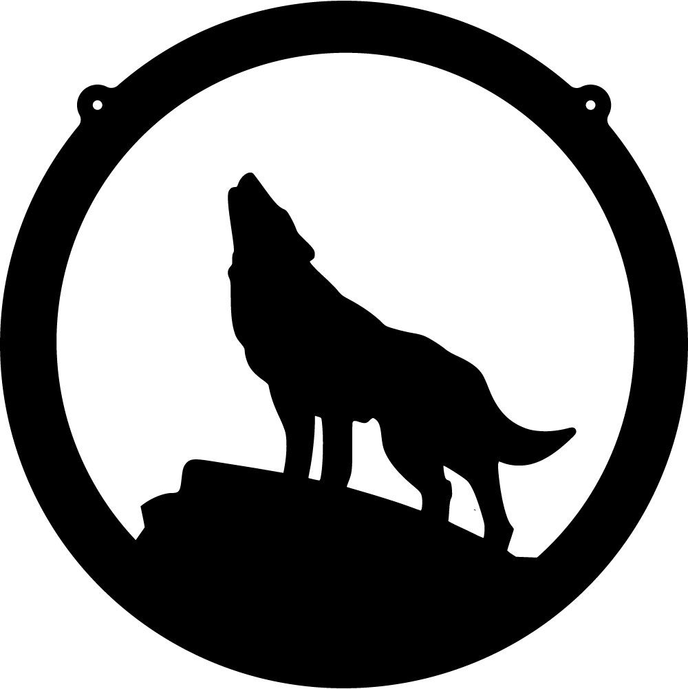 clipart coyote silhouette