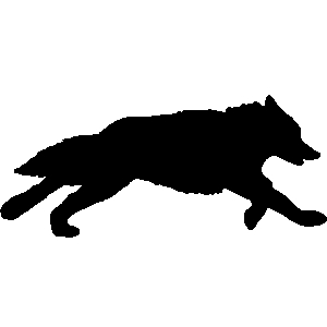 Coyote silhouette clip art free clipart image