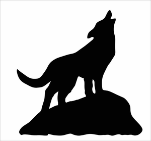 Clipart coyote howling.