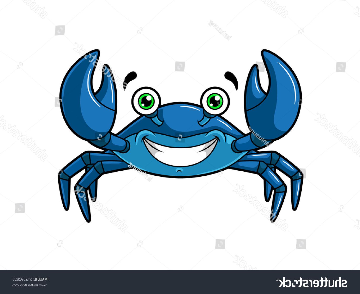 clipart crab blue