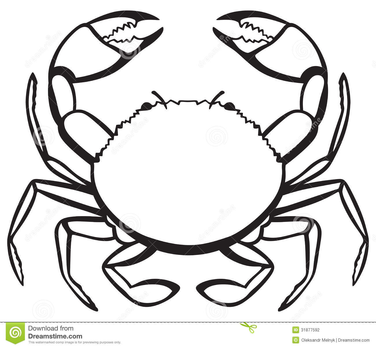 clipart crab drawing