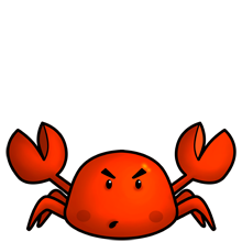 clipart crab kawaii