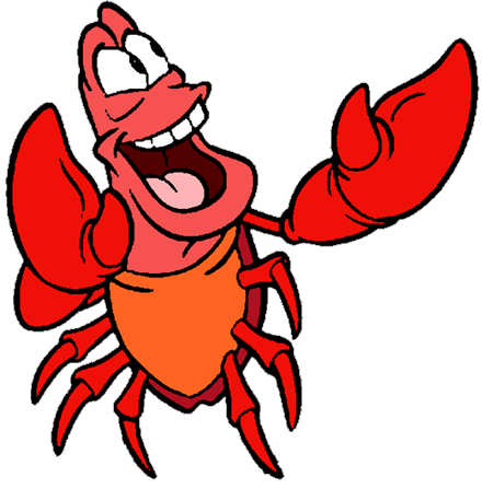 Sebastian the Crab Clip Art