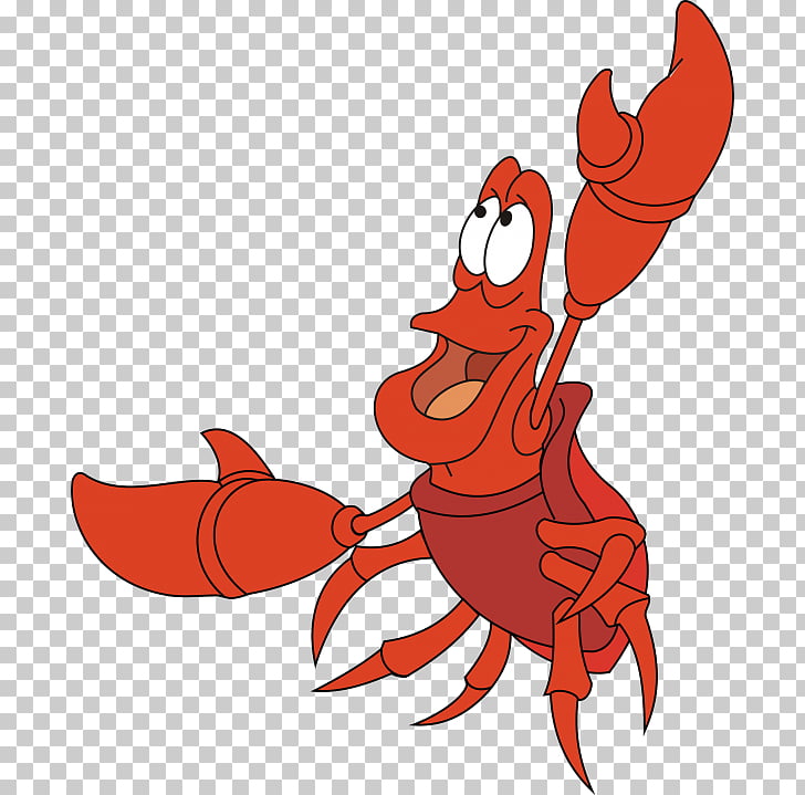 Ariel Crab Sebastian Animated film, crab PNG clipart
