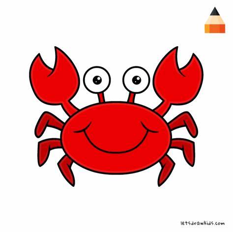 clipart crab simple