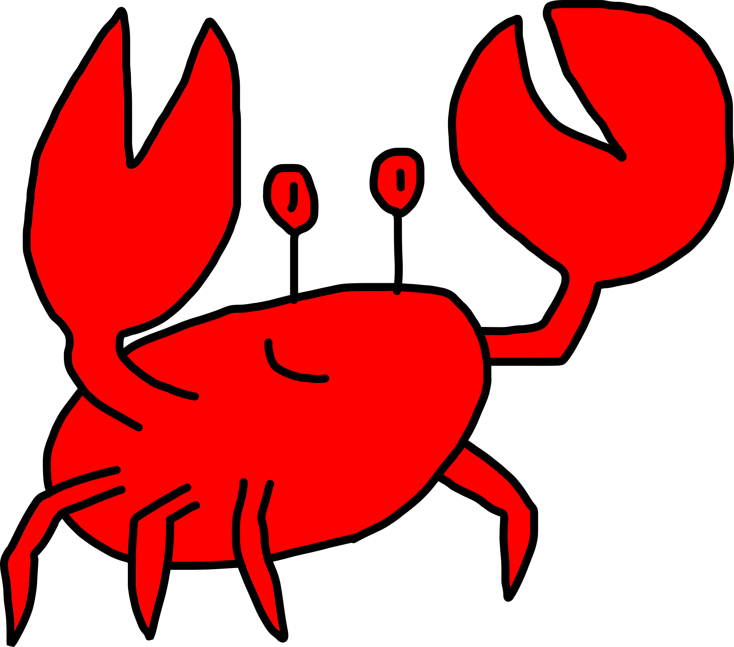clipart crab transparent background