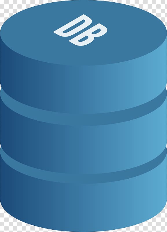 Round blue and white illustration, Database Server Icon
