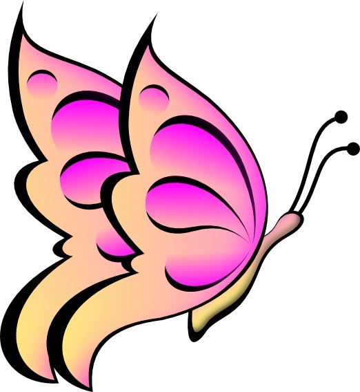 Butterfly clip art Free vector in Open office drawing svg