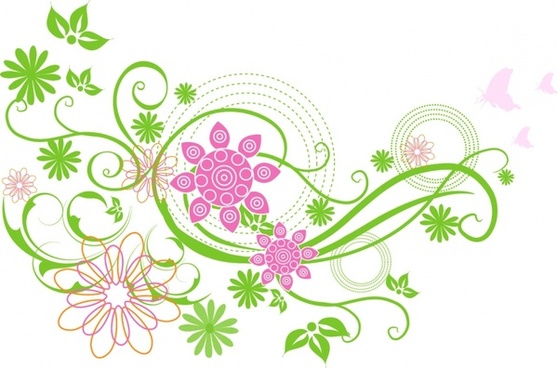 Spring flowers clip art free vector download