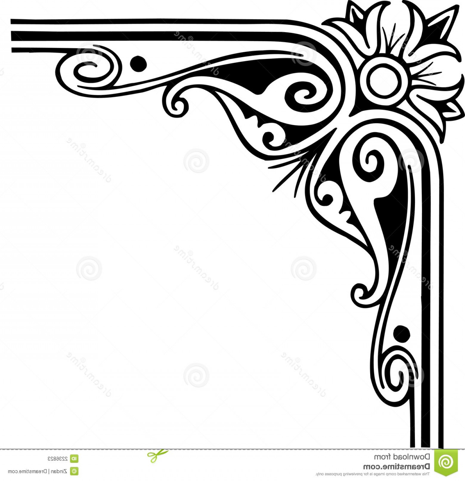 Corner Border Designs For Projects Clipart