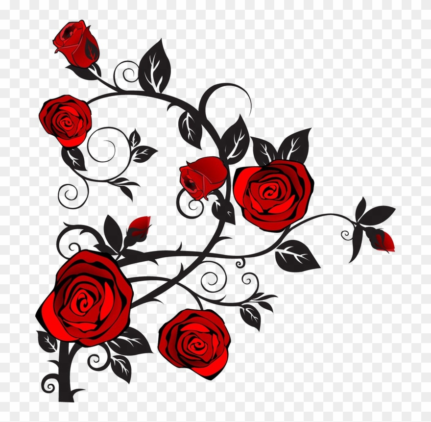 Rose Clipart, Rose Thorns, Rose Tattoos, Girl Tattoos