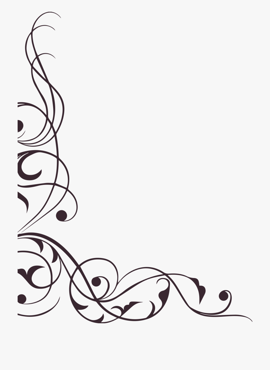 Floral clipart swirl.