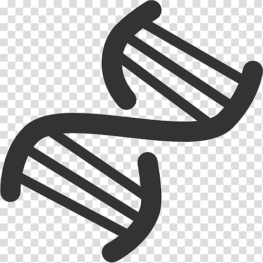 Black logo , DNA Nucleic acid double helix ICO Icon, Dna