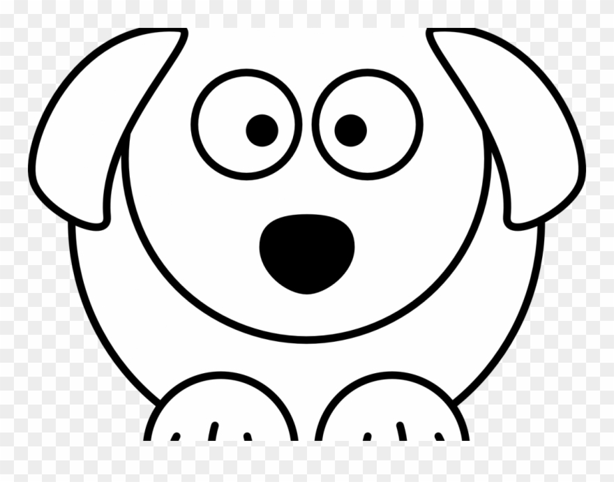 Dog Faces Coloring Pages Free Black And White Cartoon