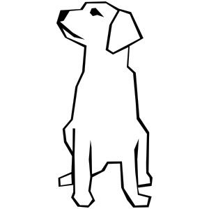 Drawing dog clipart.