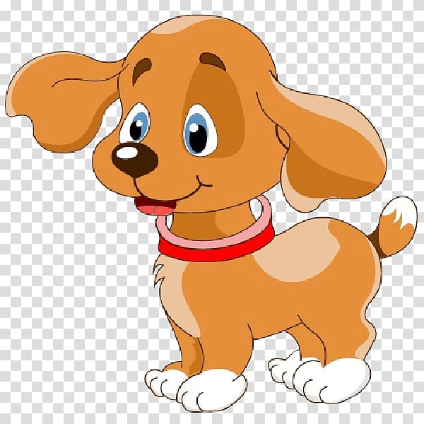 Brown dog illustration.