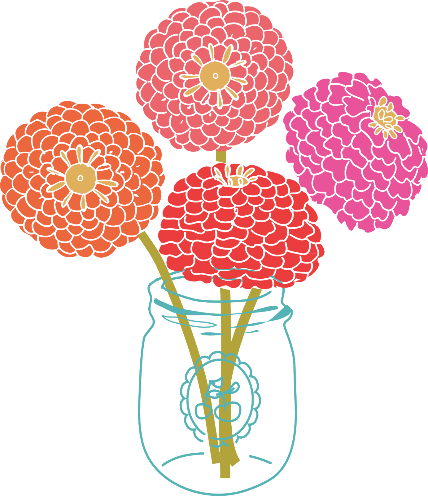 Free download Modern Flower Clipart for your creation