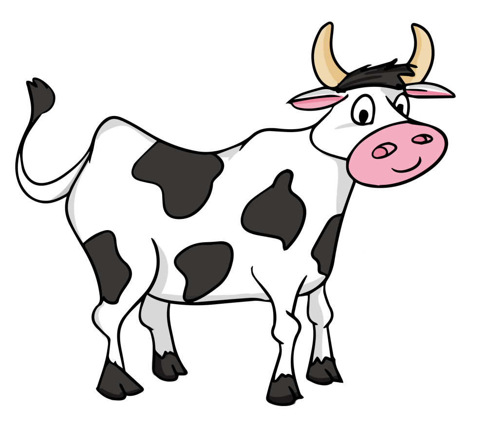 clipart farm animals cow