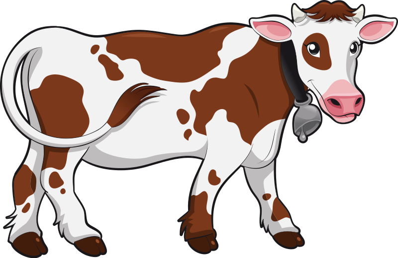 clipart farm animals cow