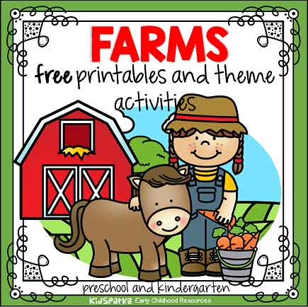 Farm animals theme.