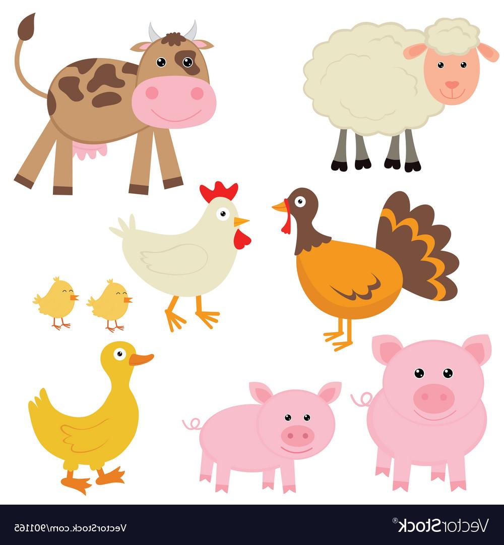 Best HD Cute Farm Animal Clip Art Image