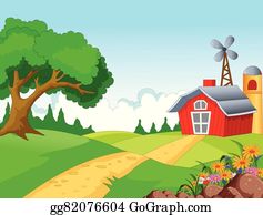 Farm Background Clip Art