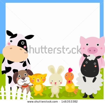 Farm animal and frame