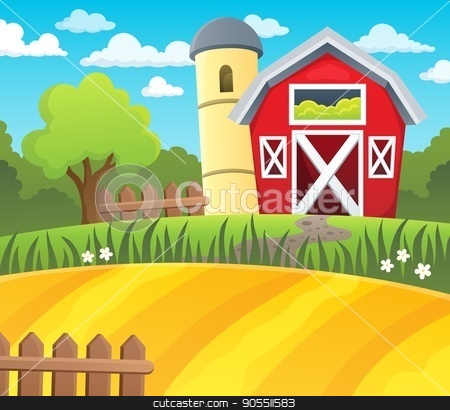 Farmland theme background.