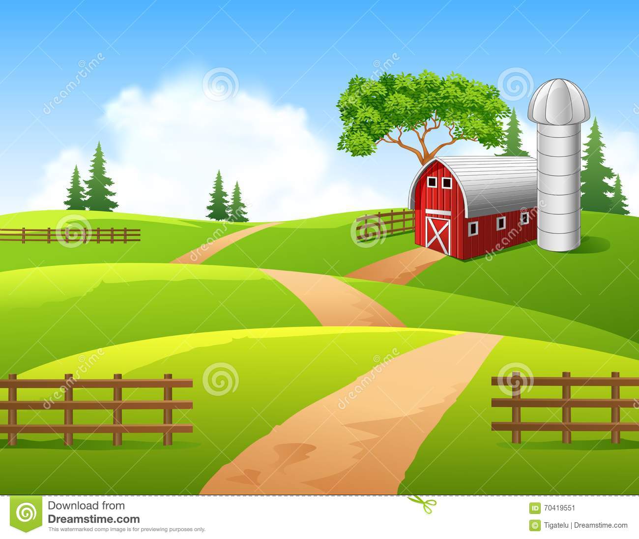 Farm clipart background.