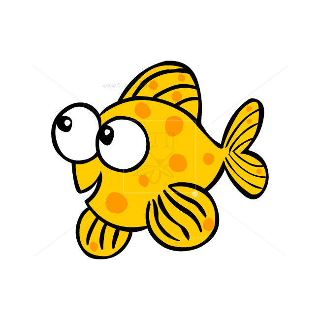 Cartoon fish vector.