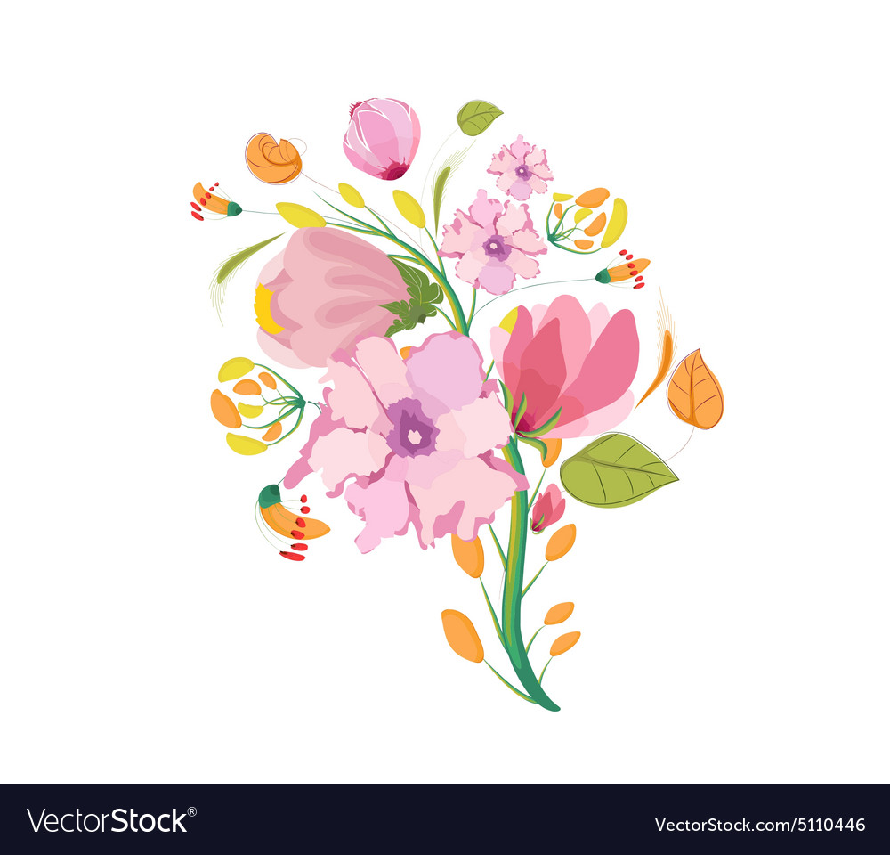 Flower Bouquet Watercolor Clipart