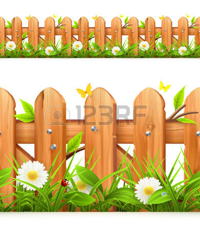 Flower clip art fence