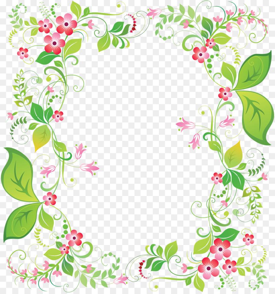 Best HD Flower Frame Clip Art Image