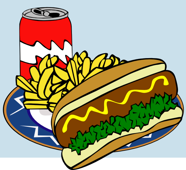 Fast Food Menu Lunch At Clkercom Vector Online clipart free