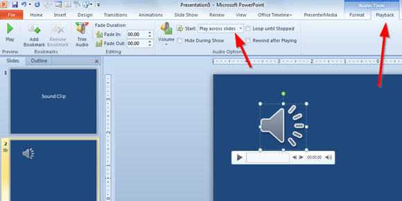 How to Insert Clipart Audio in PowerPoint
