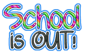 Schools out clipart.
