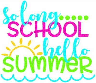 Schools out for summer clipart