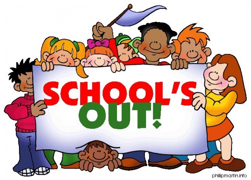 Schools out clipart.