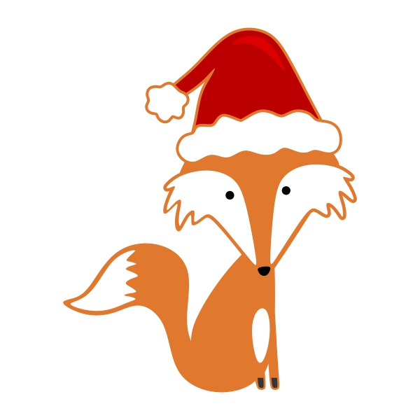 Fox christmas cuttable.