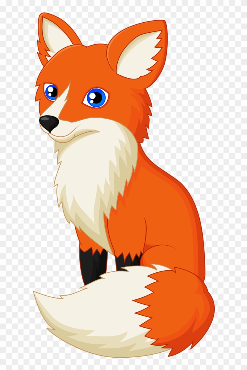 Cute cartoon fox.