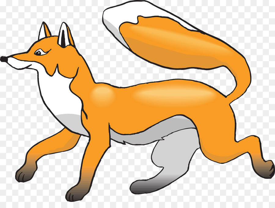 Fox drawing clipart.